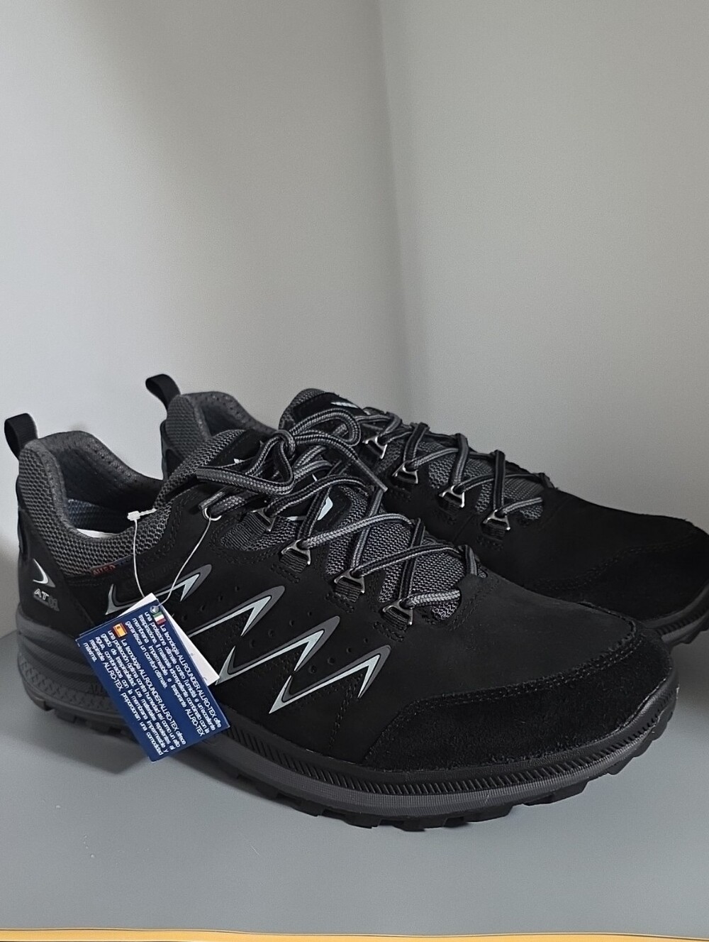 Allrounder By Mephisto 'Rake Off-Tex' Walking Shoes In Black